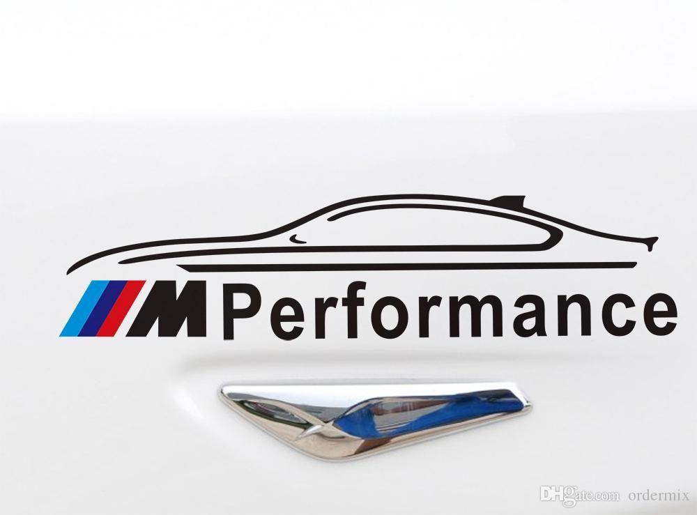BMW M Performance Logo - M Performance Logo Rearview Mirror Car Stickers Decoration