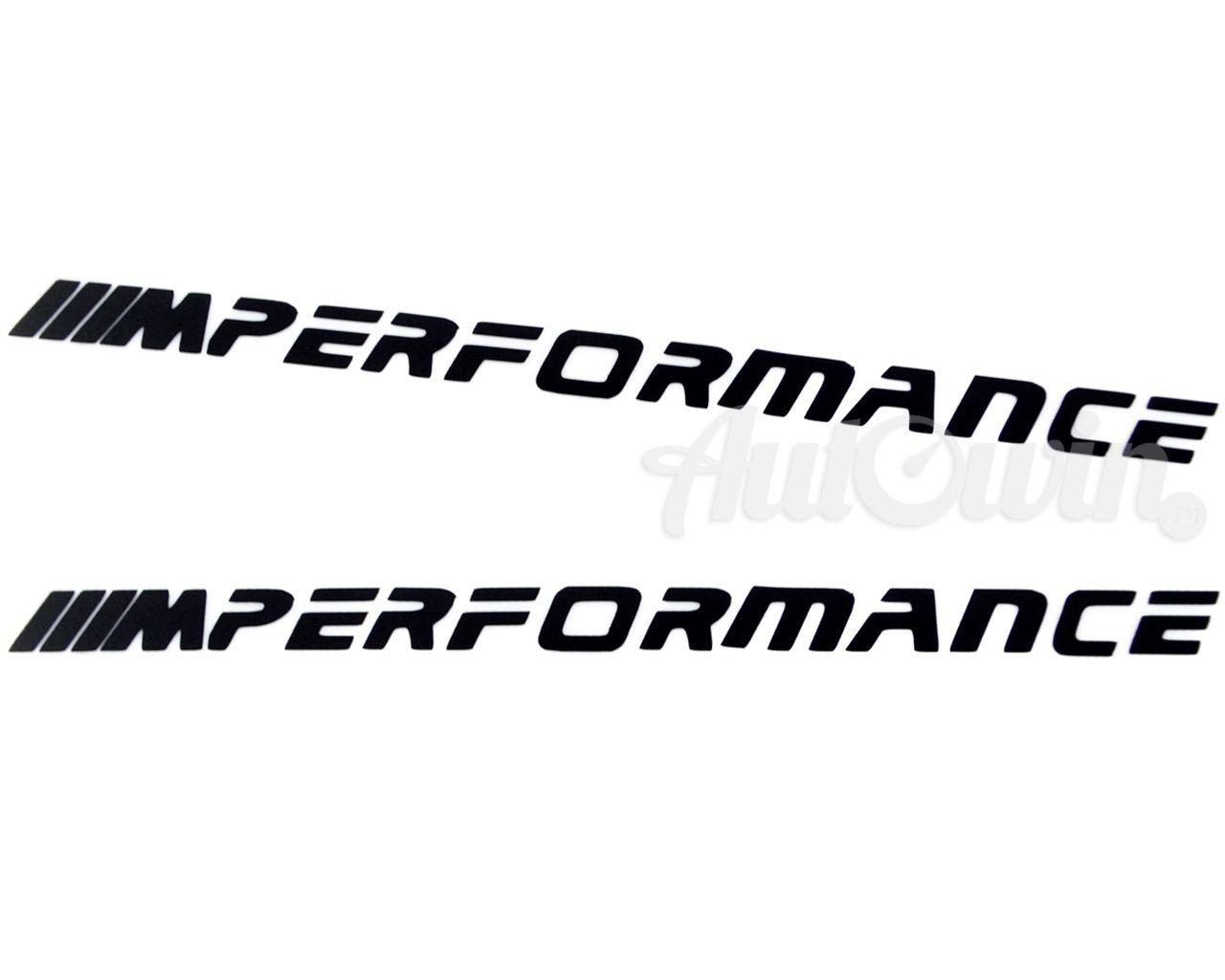 BMW M Performance Logo - BMW All Series /// M Performance Stickers 2x pcs. New Design Black