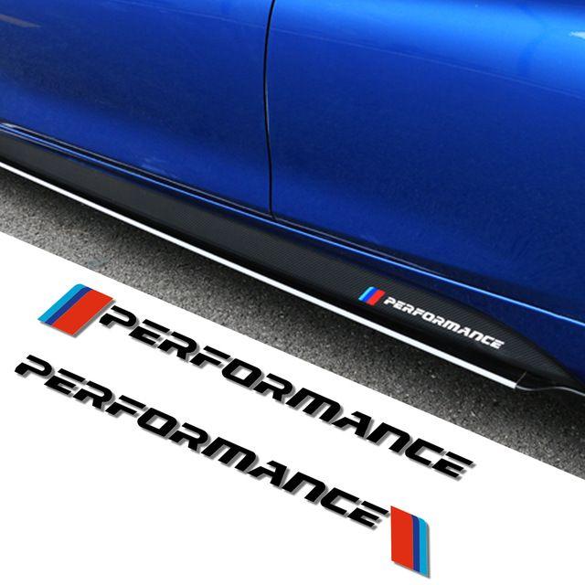 BMW M Performance Logo - Car Styling 2017 Newest M Performance Logo Side skirt Decal Stickers