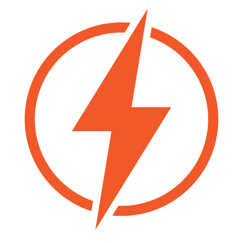 Orange Lightning Logo - KCC Reference. Lightning bolt logo