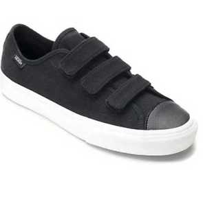 Cat Vans Logo - NEW IN BOX WOMEN'S ALL SIZES VANS STYLE 23 V TWILL BLACK 3 STRAPS ...