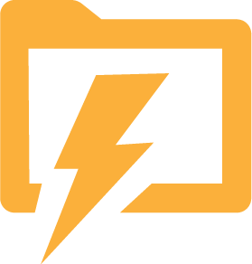 Folder Logo - Lightning Folder Logo Download - Bootstrap Logos
