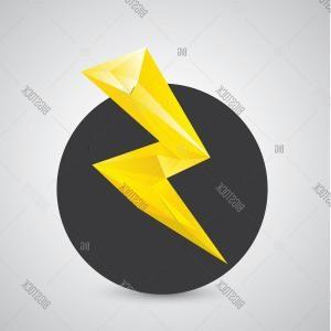Orange Lightning Logo - Photostock Vector Orange Lightning Bolt Vector Icon Lightning | ARENAWP