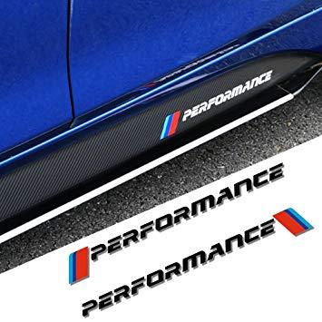 BMW M Performance Logo - 2pcs New M Performance Logo Side Skirt Stickers Decal