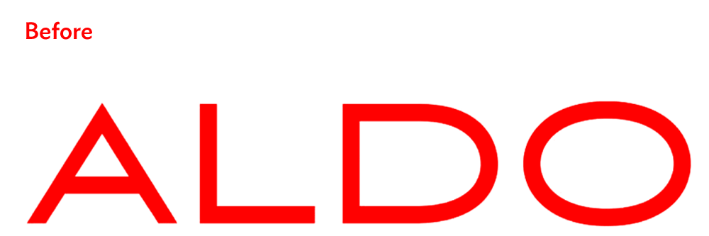Shoe Red Logo - Brand New: New Logo and Identity for ALDO