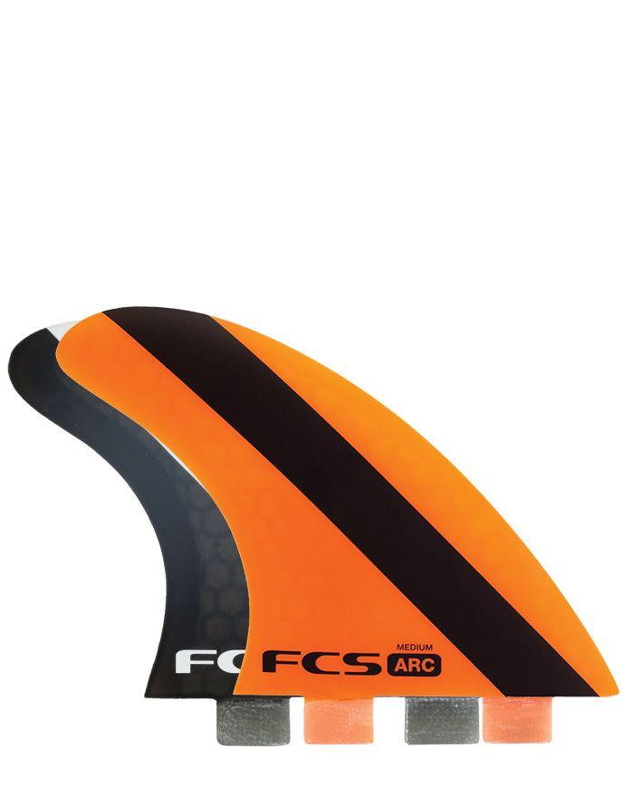 Arc PC Logo - FCS Arc Medium PC Tri Quad II Surfboard Quad Fins, FCS FCS