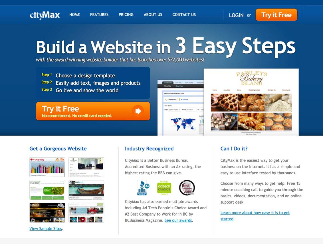 3 Blue People of Web and Tech Logo - CityMax Review: Is This Site Builder For Those Wanting to Do It ...