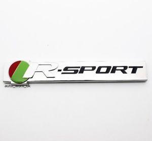 R Sports Logo - R Sport Badge Emblem Decal XJ XF XE F Pace Rear Boot Trunk Tailgate