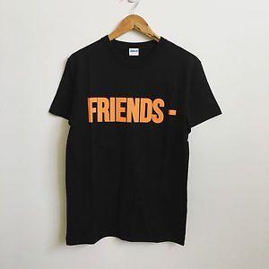 Vlone Friends Logo - NEW VLONE TEE Logo Friends BLACK AND ORANGE GILDAN T-Shirt ASAP | eBay