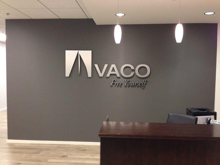 Wall Office Logo - Office lobby signs, Custom 3D Logo Wall Signs, Irvine, CA 92614