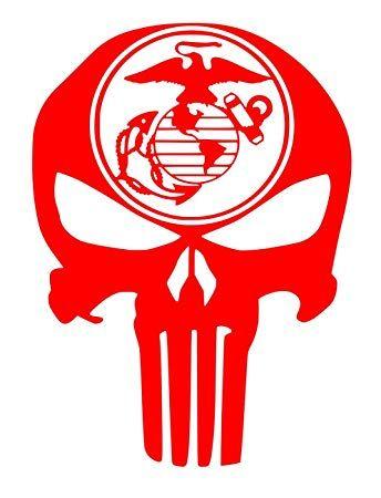 Globe with Red S Logo - UR Impressions Red Marine Eagle Globe Anchor Punisher