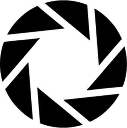 Aperture Logo - Aperture Logo - Portal die cut Vinyl Decal sticker - choose Colors
