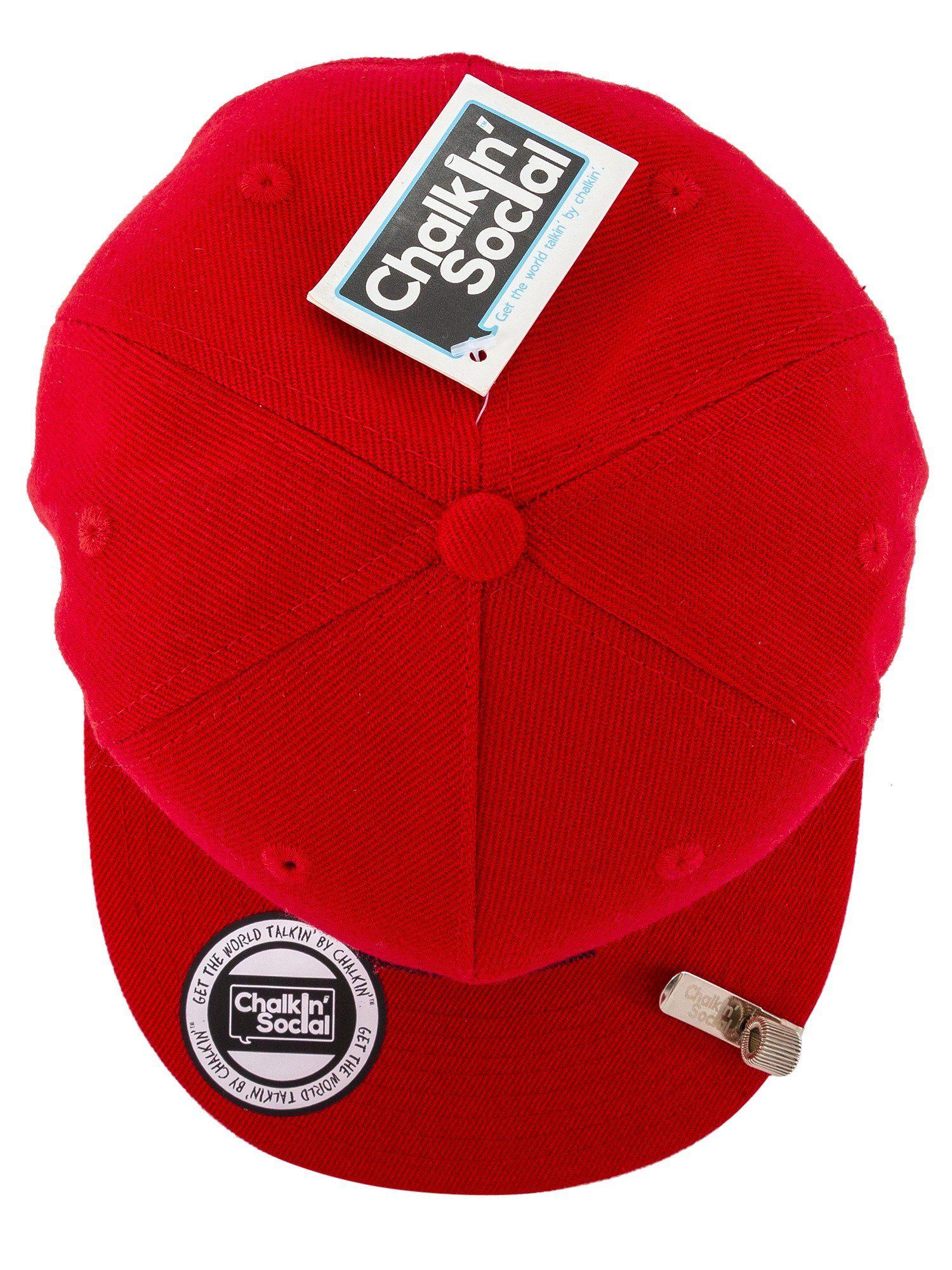 Globe with Red S Logo - World Leader Chalkboard Hat (Red) – Chalkin' Social®
