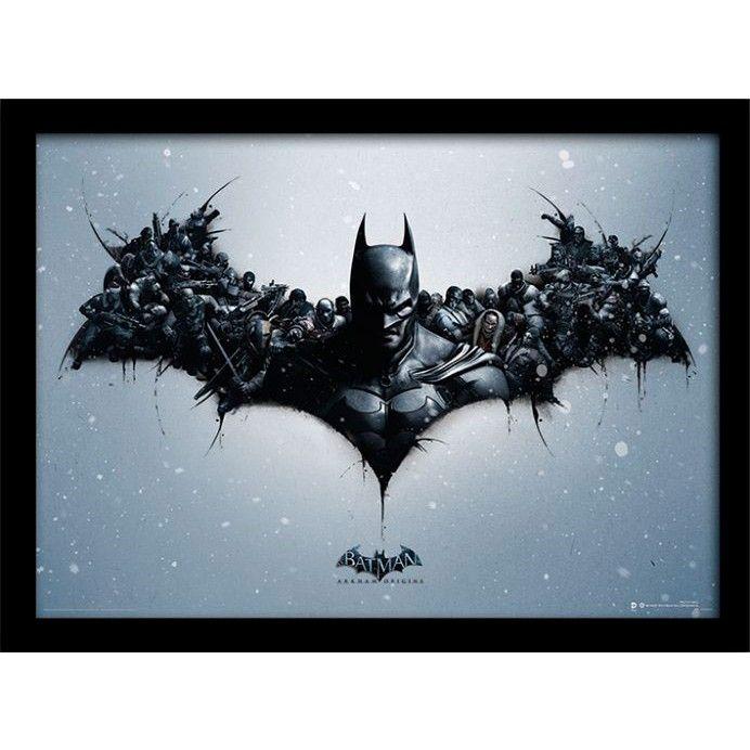 Batman Arkam Origins Logo - Batman Arkham Origins Logo Framed Print | iPosters