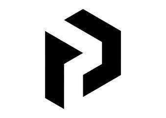 Black P Logo - logo P