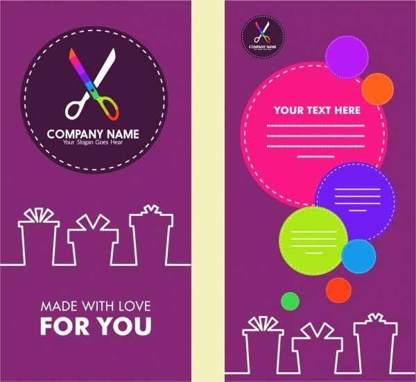 Colorful Circular Logo - Flyer design craft logo style colorful circles decoration Free ...