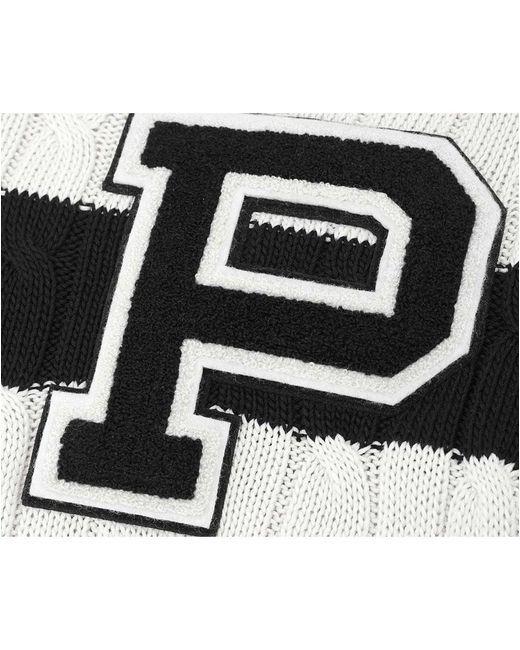 Black P Logo - Polo Ralph Lauren P Logo Cable Knit in Black - Lyst