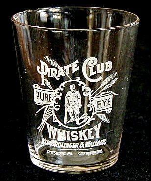 Whiskey Pirate Logo - Pre Pro Shot Glass: Pirate Club Pure Rye Whiskey