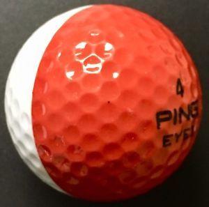 Fire Red and White Ball Logo - Ping Eye Fire truck Red & White Golf Ball Great Fiesta logo Collect