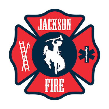 Fire Red and White Ball Logo - Jackson Fire