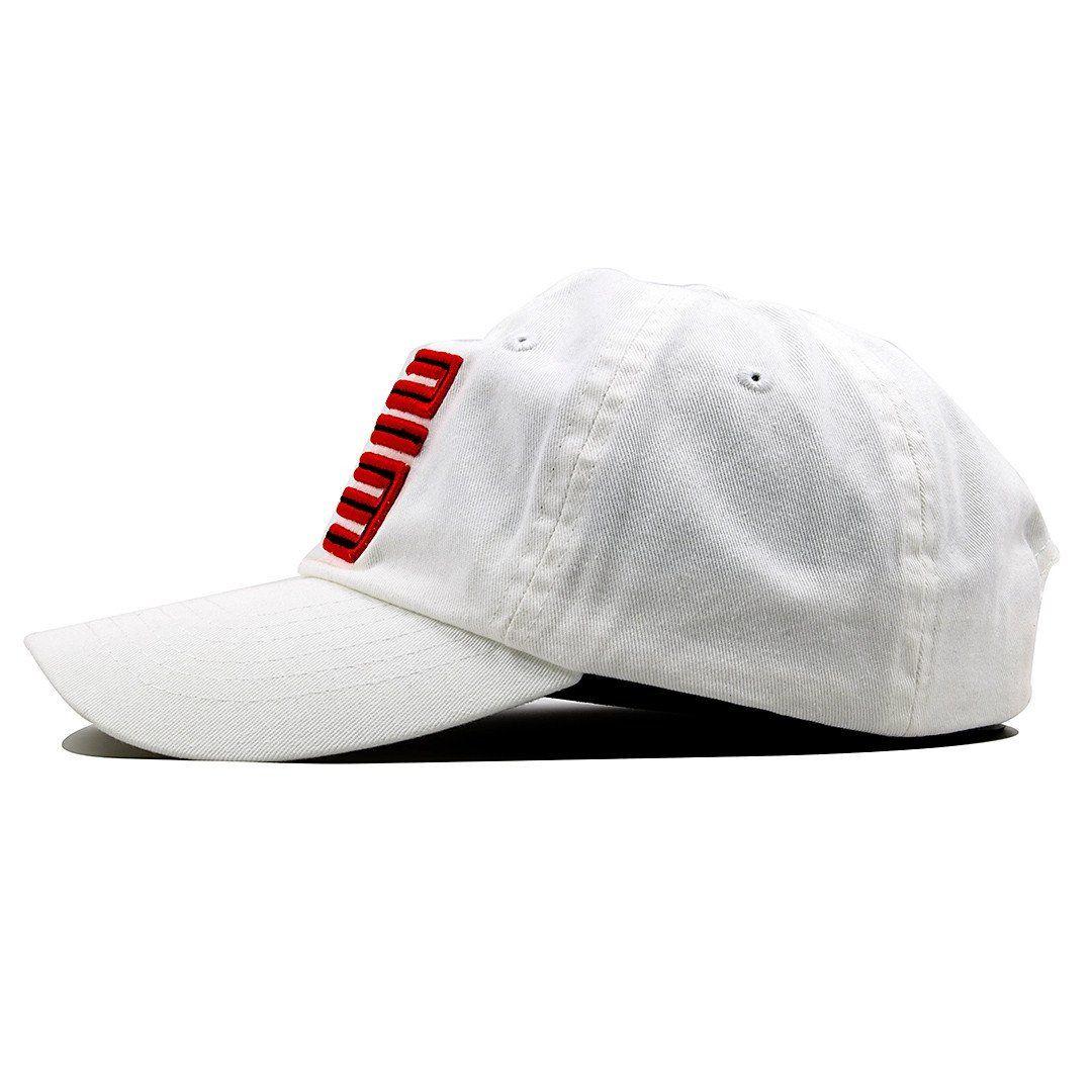 Fire Red and White Ball Logo - Fire Red Jordan 5 Matching 23 Ball Cap Dad Hat – Cap Swag