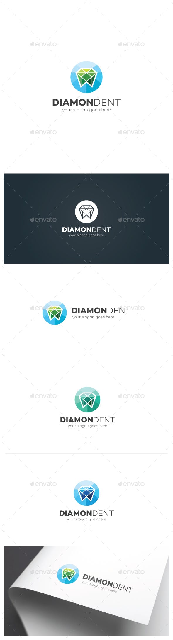 Diamond Tooth Logo - Diamond Tooth Logo by Denzla | GraphicRiver