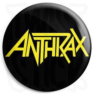 Anthrax Logo - Anthrax Logo - Button Badge - 25mm Thrash Metal Badges with Fridge ...