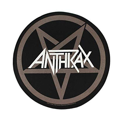 Anthrax Logo - Amazon.com: XLG Anthrax Pentagram Back Patch Logo Heavy Metal Music ...