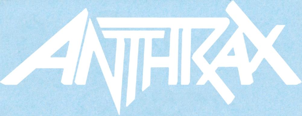 Anthrax Logo - Anthrax Logo Rub-On Sticker - White