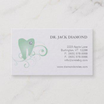 Diamond Tooth Logo - Dental Business Appointment Cards. Business Cards 100