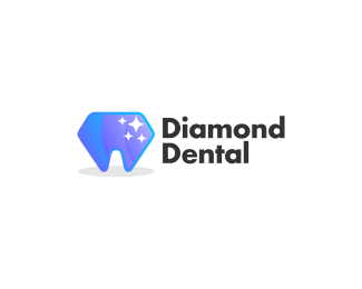 Diamond Tooth Logo - Medical Logo Ideas For Medical Centers, Drugstores, Dentists