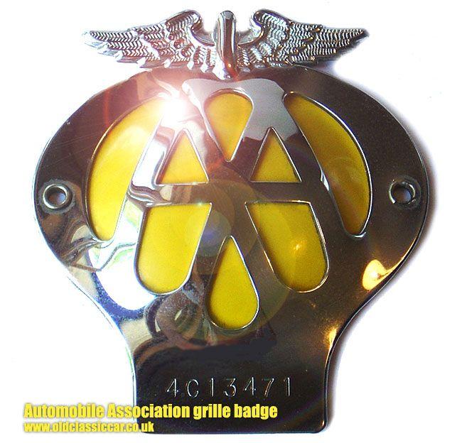 Vintage British Car Logo - How to date AA badges other memorabilia inc This Motoring