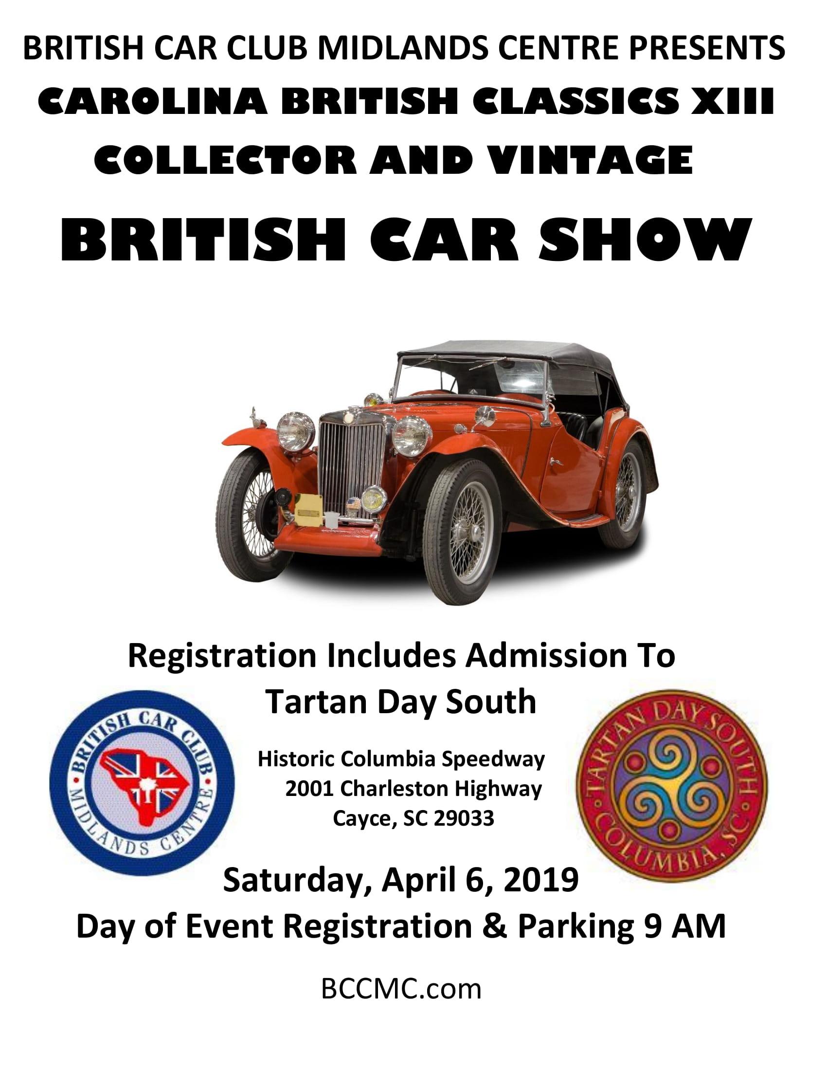 Vintage British Car Logo - Carolina British Classics XIII | British Car Club Midlands Centre