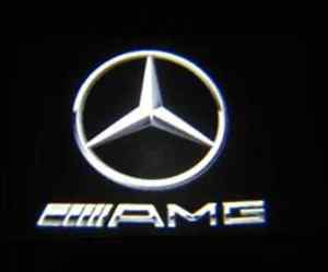 New AMG Logo - 4 X Car Door Courtesy AMG LOGO PROJECTOR Puddle Light Mercedes For ...