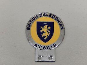 Vintage British Car Logo - Vintage British Caledonian Airways Chrome Enamel Car Badge Auto ...