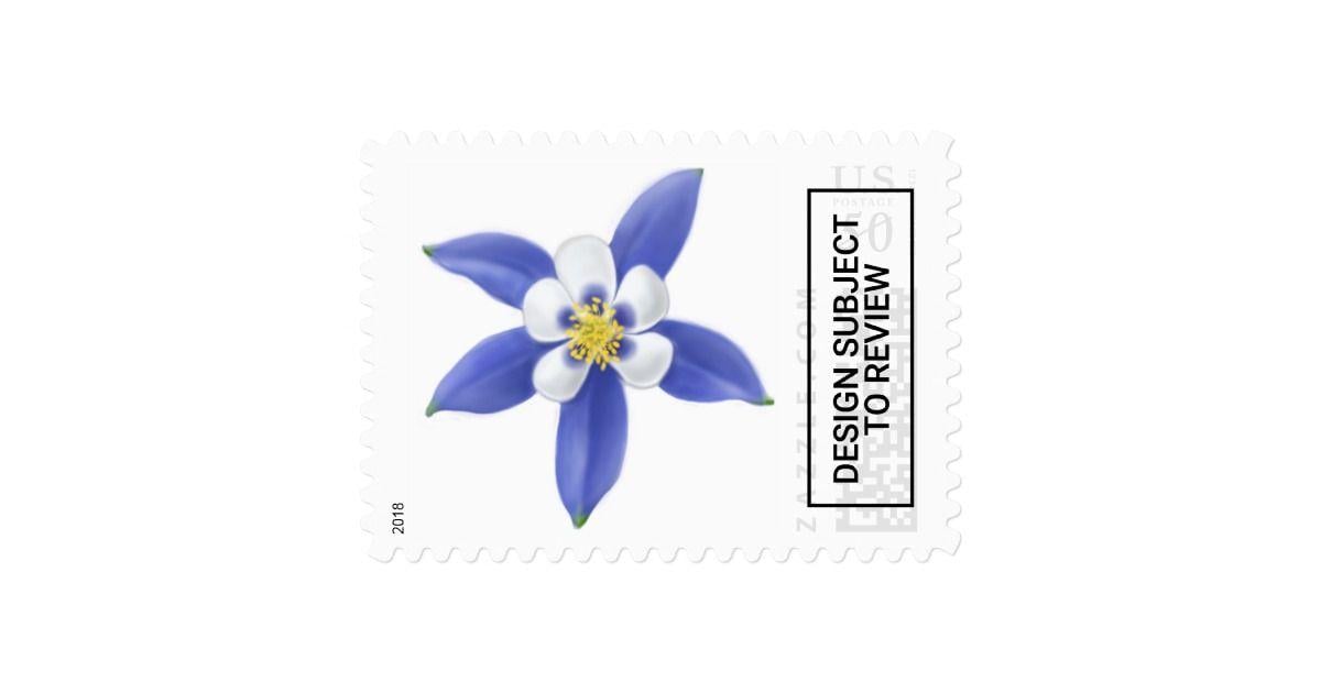 Columbine Flower Logo - Colorado Columbine Flower Postage | Zazzle.com