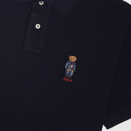 Custom Polo Bear Logo - RALPH LAUREN: SHORT SLEEVE CUSTOM SLIM FIT TEDDY BEAR LOGO PIQUE