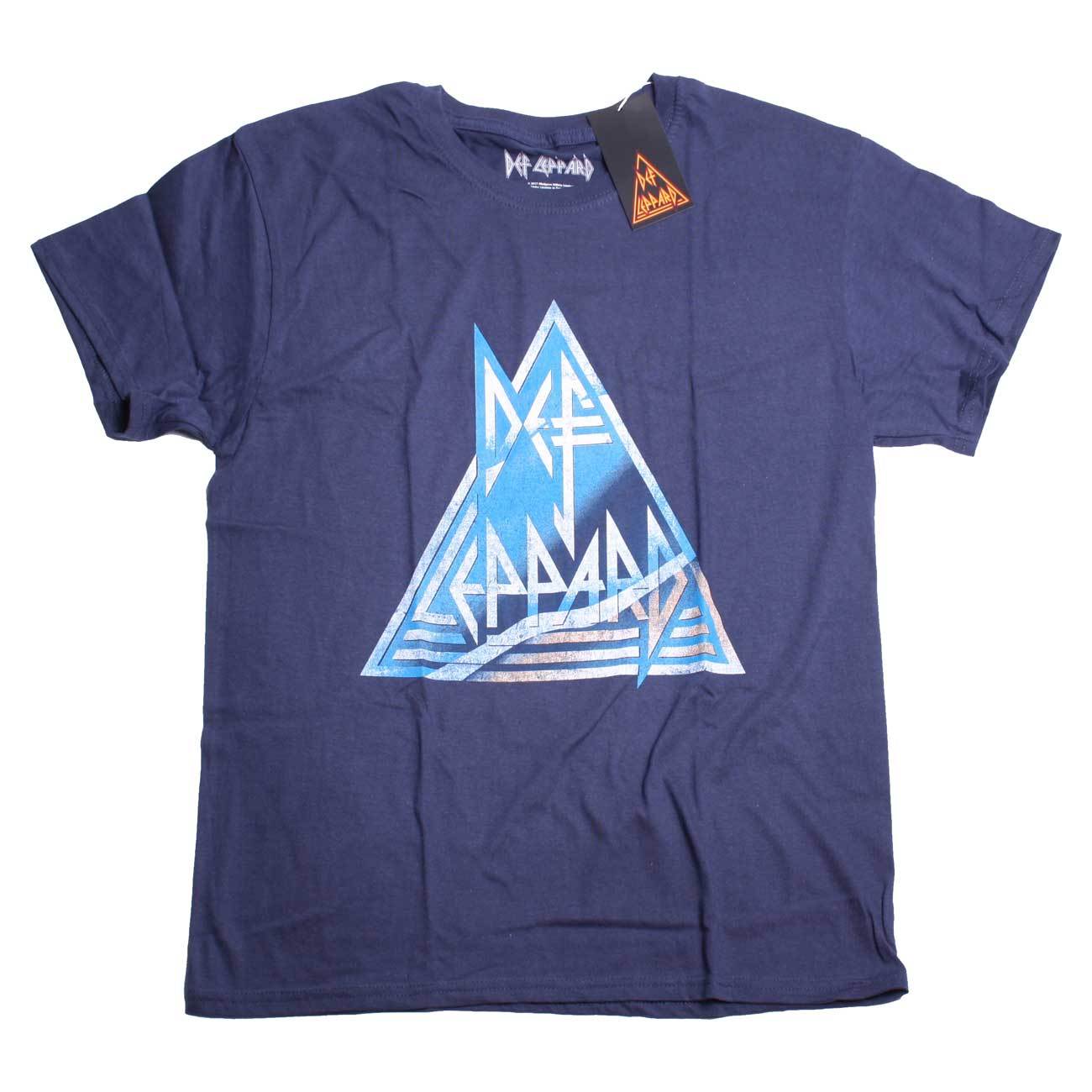 Def Leppard Official Logo - Def Leppard T Shirt - Vintage Triangle Logo | NWOBHM T shirts at Old ...