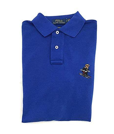 Custom Polo Bear Logo - Polo Ralph Lauren Men's Custom Fit Mesh Limted Bear Polo Shirt at ...