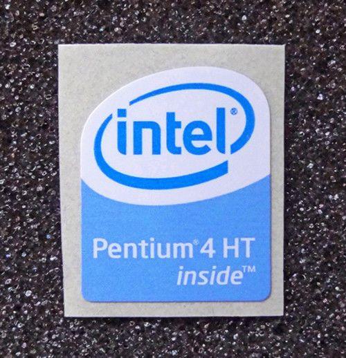 Intel Pentium Logo - Intel Pentium 4 HT Inside Sticker 19 X 23.5mm Case Badge Logo for ...