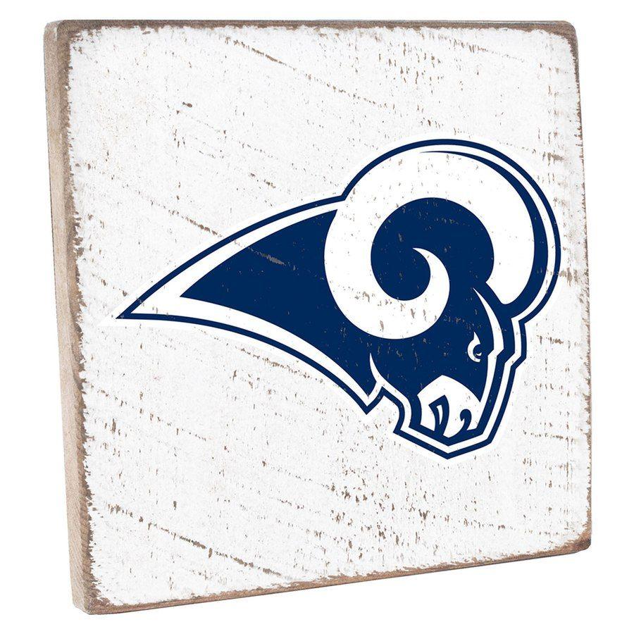 Blue and White Square w Logo - Los Angeles Rams 12