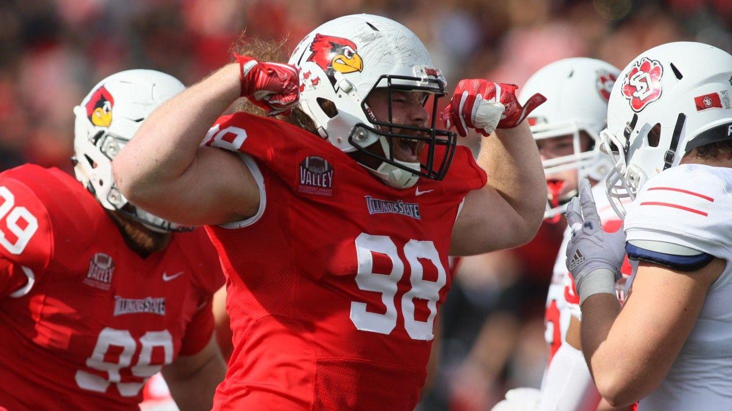 Illinois State Redbirds Football Logo - Four Redbirds Earn First-Team All-MVFC Honors - Illinois State ...