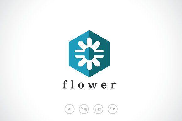 Ice Flower Logo - Ice FLower Logo Template Logo Templates Creative Market