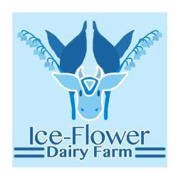 Ice Flower Logo - Ice Flower Dairy Farm Logo