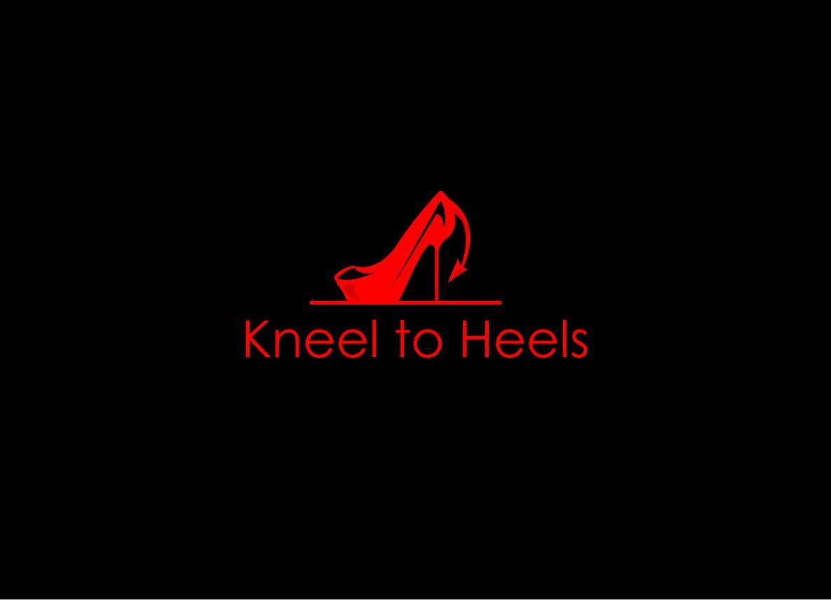 Red Heel Logo - Feminine, Upmarket, Online Shopping Logo Design for Kneel to Heels