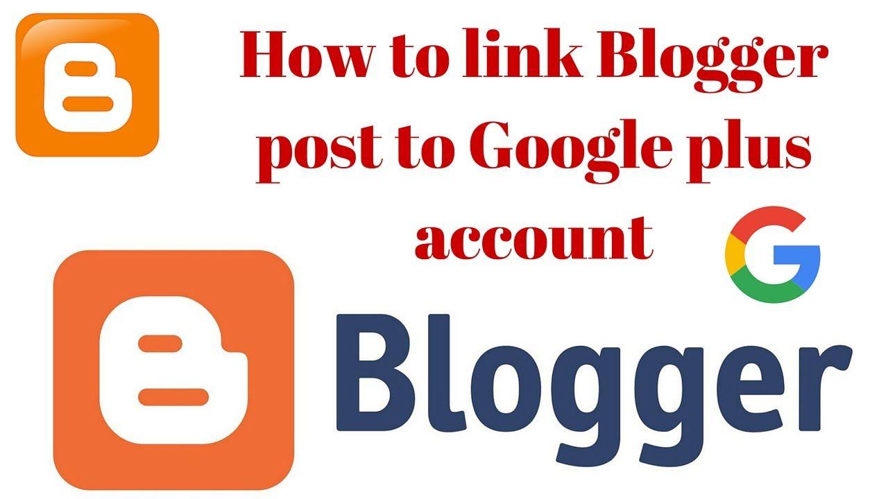 Link with Google Plus Logo - How to link Blogger post to Google plus account. Connect your blog