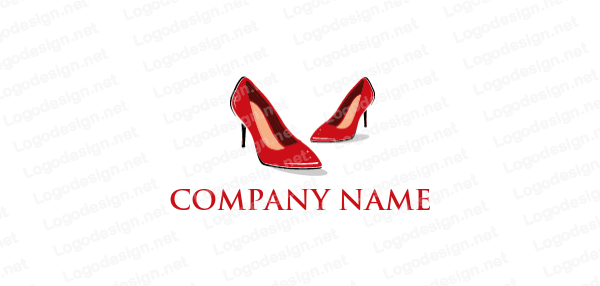 Red Heel Logo - Red stiletto heels. Logo Template by LogoDesign.net