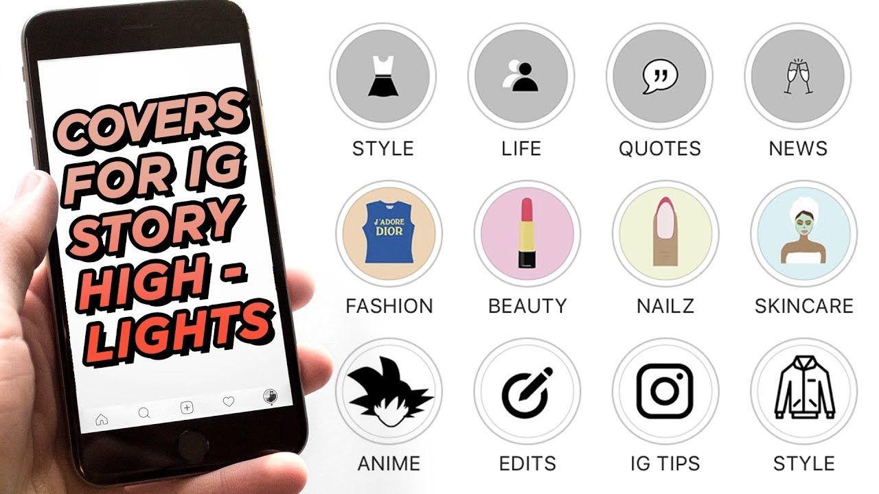 Instagram Custom Logo - How To Make CUSTOM COVERS For Instagram Story Highlights | IG ...