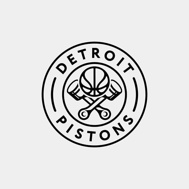 Instagram Custom Logo - Instagram photo by @logodalius via ink361.com Detroit Pistons custom ...
