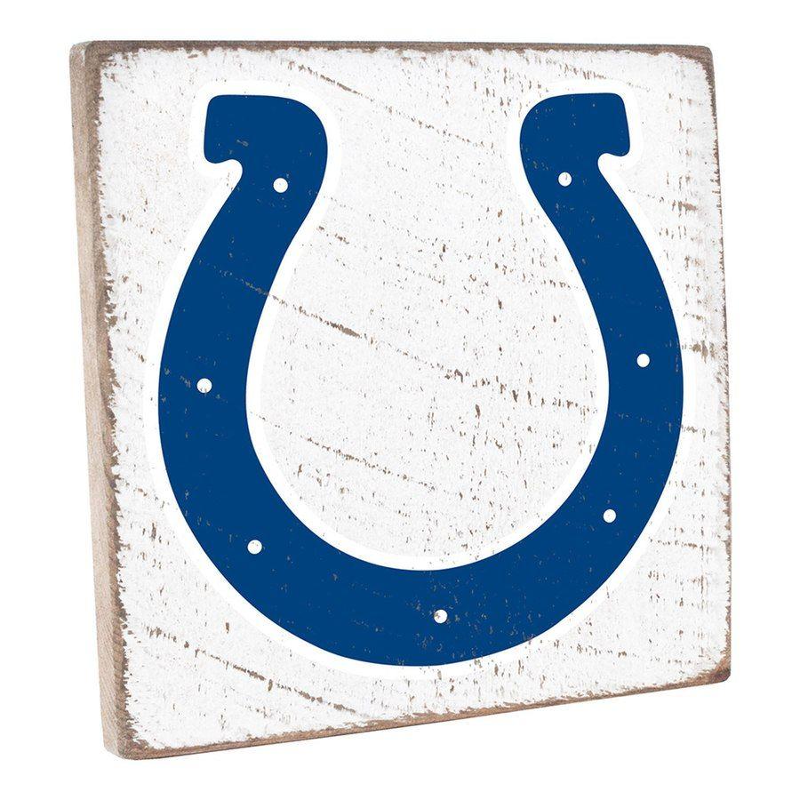 Blue and White Square w Logo - Indianapolis Colts 12